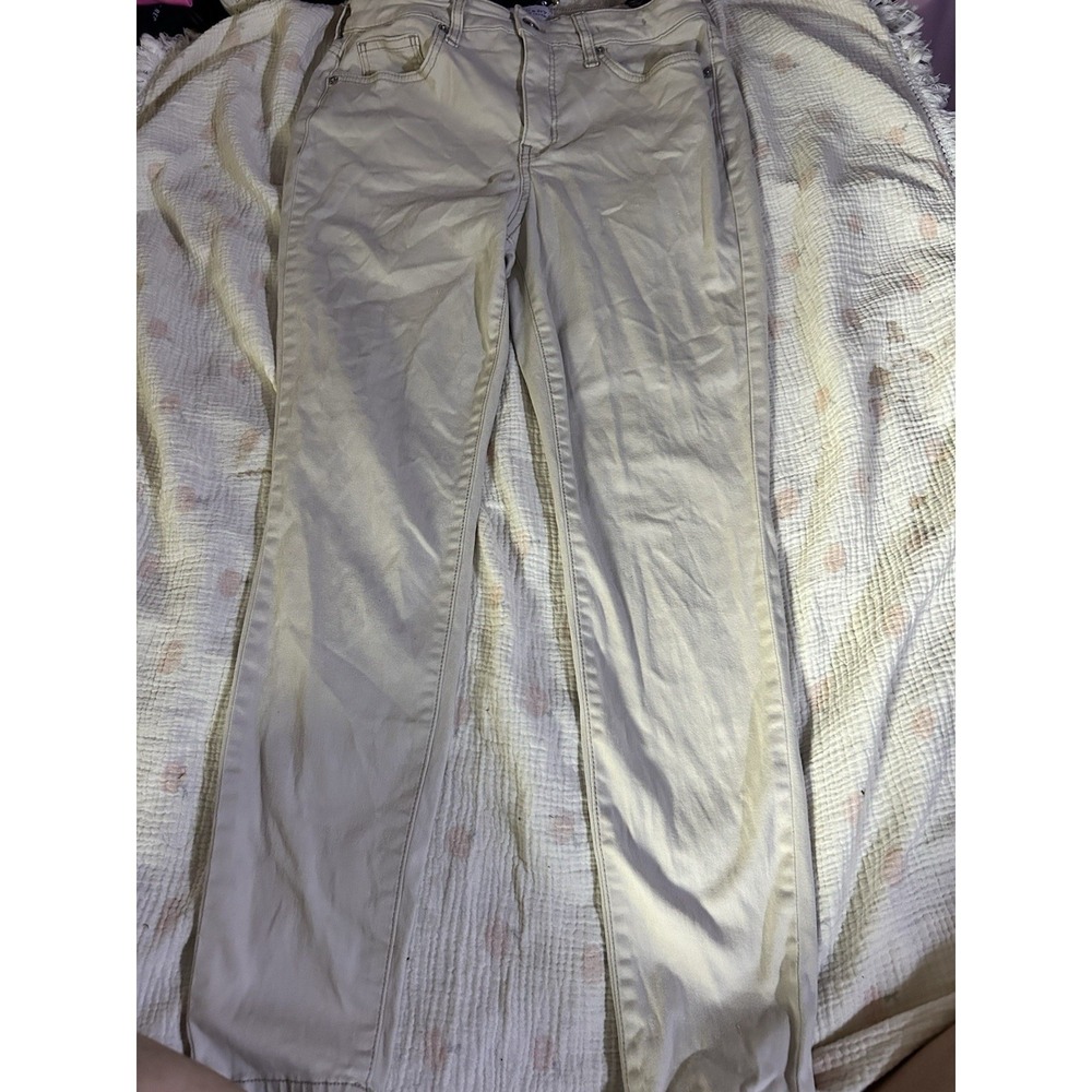 Crown & Ivy Womens Size 6 High Rise Skinny Khaki Tan Stretch Pants